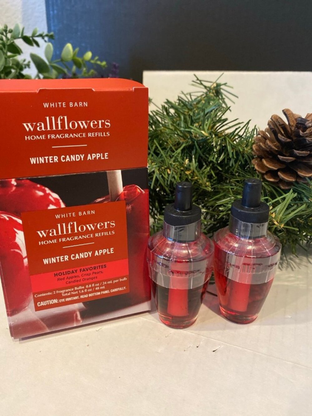 “Winter Candy Apple” Bath & Body Works New Wallflower Refill Fragrance Bulbs